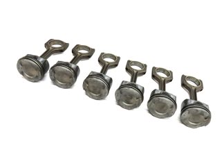 2010-2014 BMW 1/3/4/5/6/7/X1/X3/X5/X6 3.0L N55 TURBO ENGINE PISTON & ROD SET 6 — exact item pictured